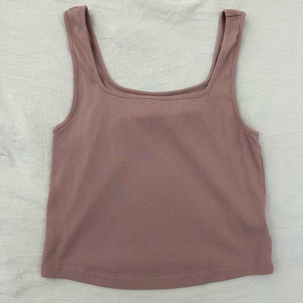 Old Navy Dusty Pink Crop Top Tank